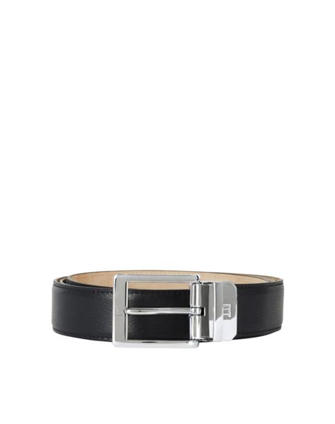 alfred dunhill belts replica - Classic Buckle Smooth Leather Belt .